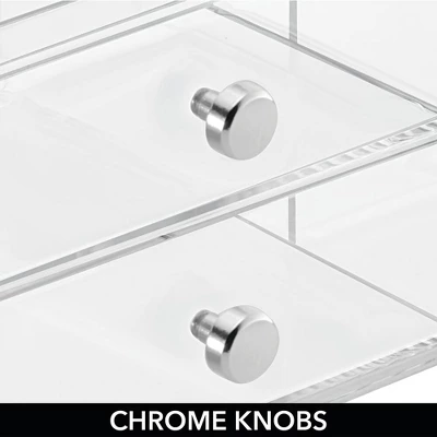 MDesign Plastic Glasses Storage Organizer Box, 2 Drawers, 2 Pack 4 MDesign Plastic Glasses Storage Organizer Box, 2 Drawers, 2 Pack - Image 4