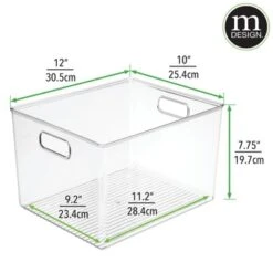 MDesign Storage Organizer Bin With Handles For Cube Furniture, 2 Pack -IRIS Storage Deals Store GUEST 3e5dff8e 9d1f 46b1 a4a4 7c539ecc5b10