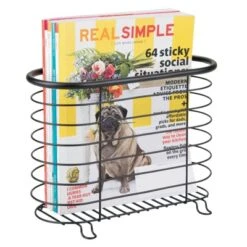MDesign Metal Farmhouse Standing Bathroom Rack Magazine Holder 15 MDesign Metal Farmhouse Standing Bathroom Rack Magazine Holder -IRIS Storage Deals Store GUEST 3e9383e0 e760 4e0f a6b2 7e242b40a16f