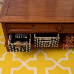 Villacera Rectangle Hand Weaved Wicker Baskets Made Of Water Hyacinth | Nesting Black And Natural Seagrass Bins | Set Of 2 7 Villacera Rectangle Hand Weaved Wicker Baskets Made Of Water Hyacinth | Nesting Black And Natural Seagrass Bins | Set Of 2 -IRIS Storage Deals Store GUEST 3f0f38f3 2c6d 437d bb71 64f8cea4eab3