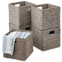 Best Choice Products 12x12in Hyacinth Baskets, Set Of 5 Multipurpose Collapsible Organizers W/ Inserts 19 Best Choice Products 12x12in Hyacinth Baskets, Set Of 5 Multipurpose Collapsible Organizers W/ Inserts -IRIS Storage Deals Store GUEST 3fb7bb76 77b0 416f b187 eb10a40e4cd0 1