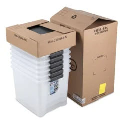 Sterilite 50 Quart Clear Latched Plastic Storage Container -IRIS Storage Deals Store GUEST 4024816d 2242 41f7 b03e afe0643c1e3e