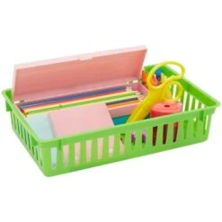 Bright Creations 8 Pack Small Plastic Storage Bins Baskets Trays Organizer For Classroom Drawers Shelves Closet & Desk, 10.25 X 6.5 In -IRIS Storage Deals Store GUEST 407f5239 1532 46d4 a9de abac3be5914e