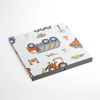 Bacati - Construction Multicolor Boys Cotton Storage Box Large 2 Bacati - Construction Multicolor Boys Cotton Storage Box Large - Image 2