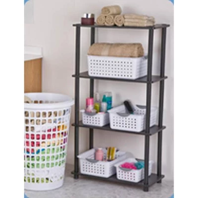 Sterilite Ultra Ventilated Open Top Plastic Storage Organizer Basket With Gray Contoured Carrying Handles 5 Sterilite Ultra Ventilated Open Top Plastic Storage Organizer Basket With Gray Contoured Carrying Handles - Image 5