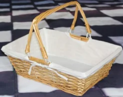 Vintiquewise Rectangular Willow Basket With White Fabric Lining -IRIS Storage Deals Store GUEST 4245ae67 2da4 4d4d 8285 b6f12ee7c98c