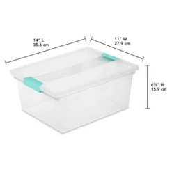 Sterilite 64 Qt Latching Box Large Stackable Clear Plastic Storage Totes, 6 Pack & Deep Clip Container Bins For Organization And Storage, 4 Pack -IRIS Storage Deals Store GUEST 42c1e0d3 0106 4451 8f9f 5c9d905436c8 1