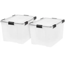 IRIS USA WEATHERPRO Airtight Plastic Storage Bin With Lid And Seal And Secure Latching Buckles -IRIS Storage Deals Store GUEST 42ceee87 cdbd 4a5d a67b 10673f3ff8c9