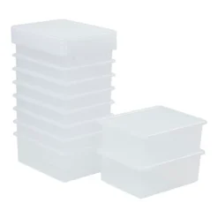 ECR4Kids Letter Size Deep Storage Tray With Lid, Large Plastic Storage Bins, 10-Pack -IRIS Storage Deals Store GUEST 42ed2051 eb34 49ad 8bd5 68c483bafccd