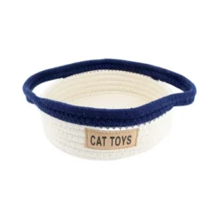 Midlee Cat Toy Rope Cotton Basket