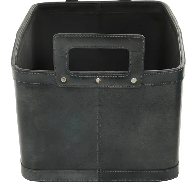 Set Of 2 Storage Baskets Dark Brown - Olivia & May 3 Set Of 2 Storage Baskets Dark Brown - Olivia & May - Image 3