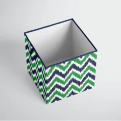 Bacati - MixNMatch Navy/Green Storage Box Small
