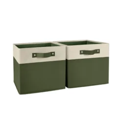 2pc Kids' 10.5" Two-Toned Folding Storage Bin Set - RiverRidge Home -IRIS Storage Deals Store GUEST 44ec3bb4 6492 4270 8e41 fc87b00d4061