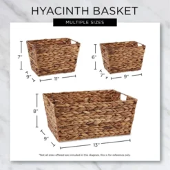 Design Imports Set Of 5 White Wash Hyacinth Baskets -IRIS Storage Deals Store GUEST 457f6453 f4d8 4f27 b8f7 5de6ecf2aa82