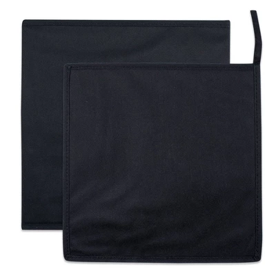 Set Of 2 11" X 11" X 11" Nonwoven Pp Square Storage Cube Solid Black - Design Imports 4 Set Of 2 11" X 11" X 11" Nonwoven Pp Square Storage Cube Solid Black - Design Imports - Image 4