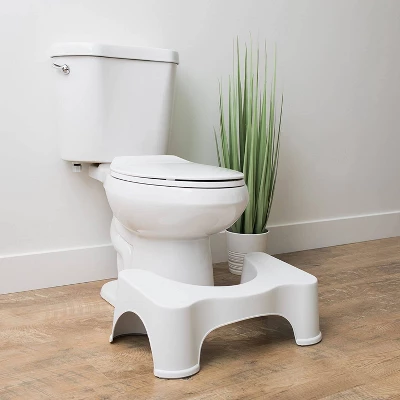 7" The Original Bathroom Toilet Stool White - Squatty Potty 3 7" The Original Bathroom Toilet Stool White - Squatty Potty - Image 3