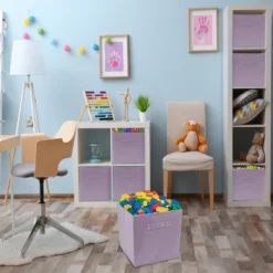 Sorbus 11 Inch Cube Storage Organizer Bins - 6 Pack