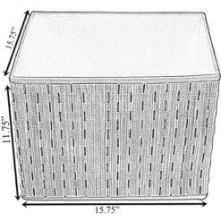 Vintiquewise Beige Foldable Decorative Storage Box For Living Room, Bedroom, Dining, Playroom Or Office -IRIS Storage Deals Store GUEST 4733bb3b 9d6d 4830 b1d7 9ac74ba93d9e