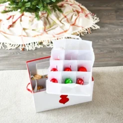 Household Essentials Ornament Storage Chest With 24 Pockets Green -IRIS Storage Deals Store GUEST 47340b37 0822 482f 844b 30885c20f691