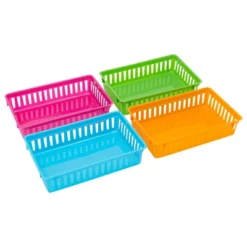 Bright Creations 8 Pack Small Plastic Storage Bins Baskets Trays Organizer For Classroom Drawers Shelves Closet & Desk, 10.25 X 6.5 In -IRIS Storage Deals Store GUEST 47b3d05e 5412 4f50 a134 96a7d5cbc4ce
