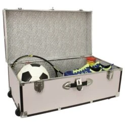 Seward Trunk 30" Paper Line Wheels And Bone -IRIS Storage Deals Store GUEST 482decf4 242b 4787 9650 0c7ac1ae169b