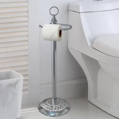 Freestanding Toilet Tissue Holder Chrome/Ice - Nu Steel -IRIS Storage Deals Store GUEST 48c144eb 68cd 48ee aea6 4f19b005fb08