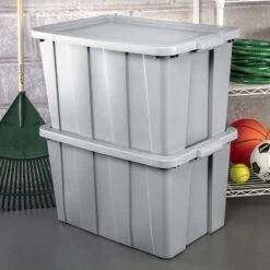 Sterilite Tuff1 30 Gallon Plastic Storage Tote Container Bin W/ Lid (4 Pack) -IRIS Storage Deals Store GUEST 490840b6 0bdb 47b3 a9fc fc314958641c