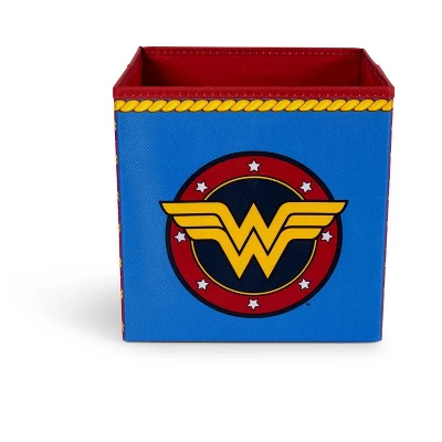 Ukonic DC Comics Wonder Woman Logo Storage Bin Cube Organizer | 11 Inches 1 Ukonic DC Comics Wonder Woman Logo Storage Bin Cube Organizer | 11 Inches