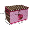 Bacati - Ladybugs Pink/Chocolate Storage Toy Chest