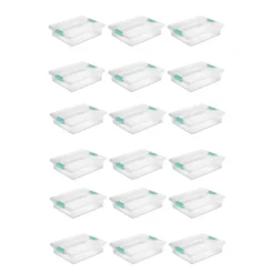 Sterilite Large Clear Plastic Stackable Storage Container Bin Box Tote With Clear Latching Lid Organizing Solution For Home & Classroom -IRIS Storage Deals Store GUEST 4a71dc0a dbc0 44d7 9c9a faacaa046294