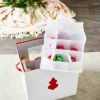 Household Essentials Ornament Storage Chest With 48 Pockets Red