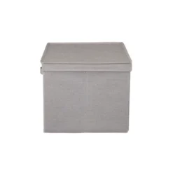 Household Essentials Set Of 2 Wide Storage Boxes With Lids Silver Linen -IRIS Storage Deals Store GUEST 4ba2cb98 ce5f 42bd 93c2 3769e2c71f79