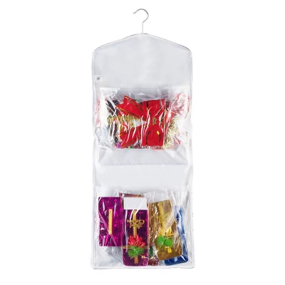Elf Stor Double Sided Deluxe Hanging Gift Wrap And Bag Organizer Combo 1 Elf Stor Double Sided Deluxe Hanging Gift Wrap And Bag Organizer Combo