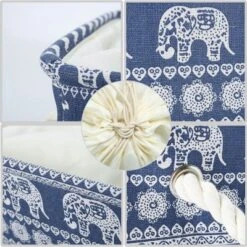 1 Pc Foldable Canvas Fabric Baskets Closet Containers Decorative Storage Bins - PiccoCasa -IRIS Storage Deals Store GUEST 4c9a074f 06bd 4dfe b16d af7d0af5259b