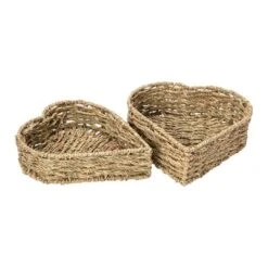 Household Essentials Set Of 2 Nesting Heart Baskets Seagrass -IRIS Storage Deals Store GUEST 4cba3cb4 9b22 403a 9ac6 72f494b2d9e4