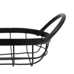 Oblong Black Metal Basket - Foreside Home & Garden -IRIS Storage Deals Store GUEST 4d31d26d 09c8 4251 ba01 4827e5c85c2c