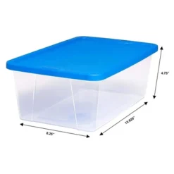 Homz Snaplock 6-Quart Plastic Multipurpose Stackable Storage Container Bins With Blue Latching Lid For Home And Office Organization, Clear (20 Pack) 7 Homz Snaplock 6-Quart Plastic Multipurpose Stackable Storage Container Bins With Blue Latching Lid For Home And Office Organization, Clear (20 Pack) -IRIS Storage Deals Store GUEST 4d4681f8 060c 4b28 9eba 0076694c0f26