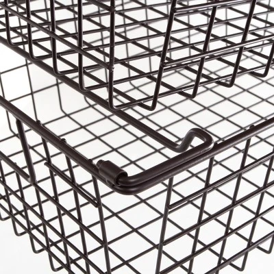 Set Of 3 Storage Bins - Basket Set For Toy, Kitchen, Closet, And Bathroom Storage - Small, Medium, And Large Shelf Organizers By Home-Complete (Brown) 9 Set Of 3 Storage Bins - Basket Set For Toy, Kitchen, Closet, And Bathroom Storage - Small, Medium, And Large Shelf Organizers By Home-Complete (Brown) - Image 9