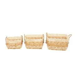 Set Of 3 Contemporary Sea Grass Storage Baskets Brown - Olivia & May 13 Set Of 3 Contemporary Sea Grass Storage Baskets Brown - Olivia & May -IRIS Storage Deals Store GUEST 4e022305 899c 4090 9dda 91f0c7fb80be