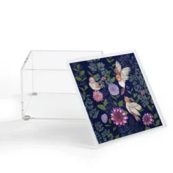 IRIS Storage Deals Store 27 Pimlada Phuapradit Night Garden 4" X 4" Acrylic Box - Deny Designs