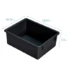 ECR4Kids Letter Size Deep Storage Tray With Lid, Large Plastic Storage Bins, 10-Pack