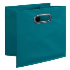 Niche Cubo 4pk Foldable Fabric Storage Bin With Label Holder Teal -IRIS Storage Deals Store GUEST 4face704 ff04 424f ad83 4bbbbfcc8b20