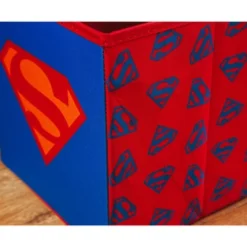 Ukonic DC Comics Superman Logo Storage Bin Cube Organizer | 11 Inches -IRIS Storage Deals Store GUEST 4faf54fb 8c58 4668 bd08 6db60122c2df