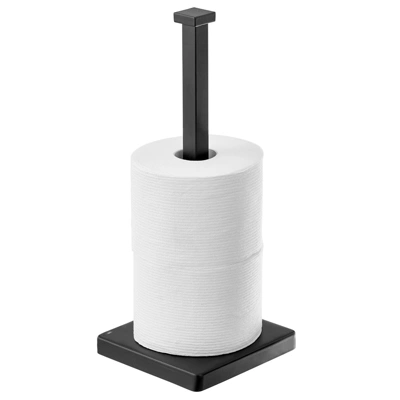 MDesign Modern Metal Free-Standing Toilet Paper Stand, Holds 3 Rolls 8 MDesign Modern Metal Free-Standing Toilet Paper Stand, Holds 3 Rolls - Image 8
