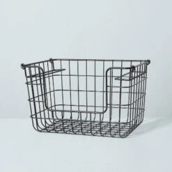 Stacking Wire Storage Basket Matte Black - Hearth & Hand™ With Magnolia 9 Stacking Wire Storage Basket Matte Black - Hearth & Hand™ With Magnolia -IRIS Storage Deals Store GUEST 51760ad1 4cd5 42e5 ad63 e77e3d305d6d