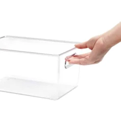 MPM 4 Packs Transparent Plastic Bins Storage Box, Deep Plastic Bins, Great Organization For Home Storage, Kitchen Cabine -IRIS Storage Deals Store GUEST 51a02efa 8410 4103 8554 c71214fa3c89