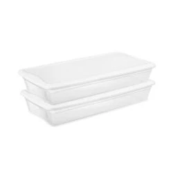 Sterilite 41 Quart Lightweight Plastic Clear Multipurpose Under Bed Storage Box Container Tote With Secure Snapping Lid For Home Organization, 24 Pack -IRIS Storage Deals Store GUEST 525e20ed 295c 49ee b241 fc96f33b36c2