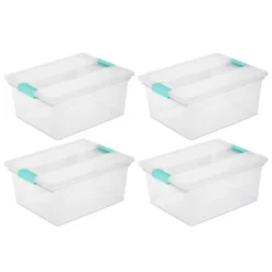 Sterilite Large Clear Plastic Stackable Storage Container Bin Box Tote With Clear Latching Lid Organizing Solution For Home & Classroom -IRIS Storage Deals Store GUEST 52b30b49 5077 4fe0 99c3 c3c258044cdb