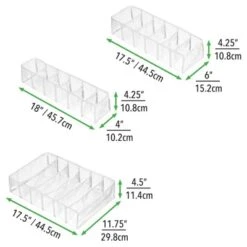 MDesign Plastic Dresser Drawer/Closet Storage Divider, Set Of 3 12 MDesign Plastic Dresser Drawer/Closet Storage Divider, Set Of 3 -IRIS Storage Deals Store GUEST 52ebf2a1 b7b5 4fbf 8dc9 33c48e5e10f0