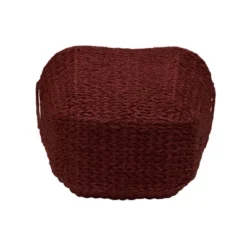 Household Essentials Tall Scoop Basket Paper Rope Burgundy -IRIS Storage Deals Store GUEST 5398243e 0386 468f 954f f37a28b2a5a9